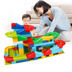 125PCS DIY Big Size Bricks Maze Ball Track Building Blocks - toyestore