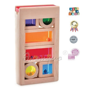 Wooden rainbow blocks with sound - toyestore