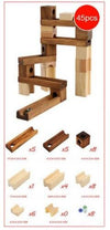 Brand Children Wooden Marble Runs Block Toy - toyestore